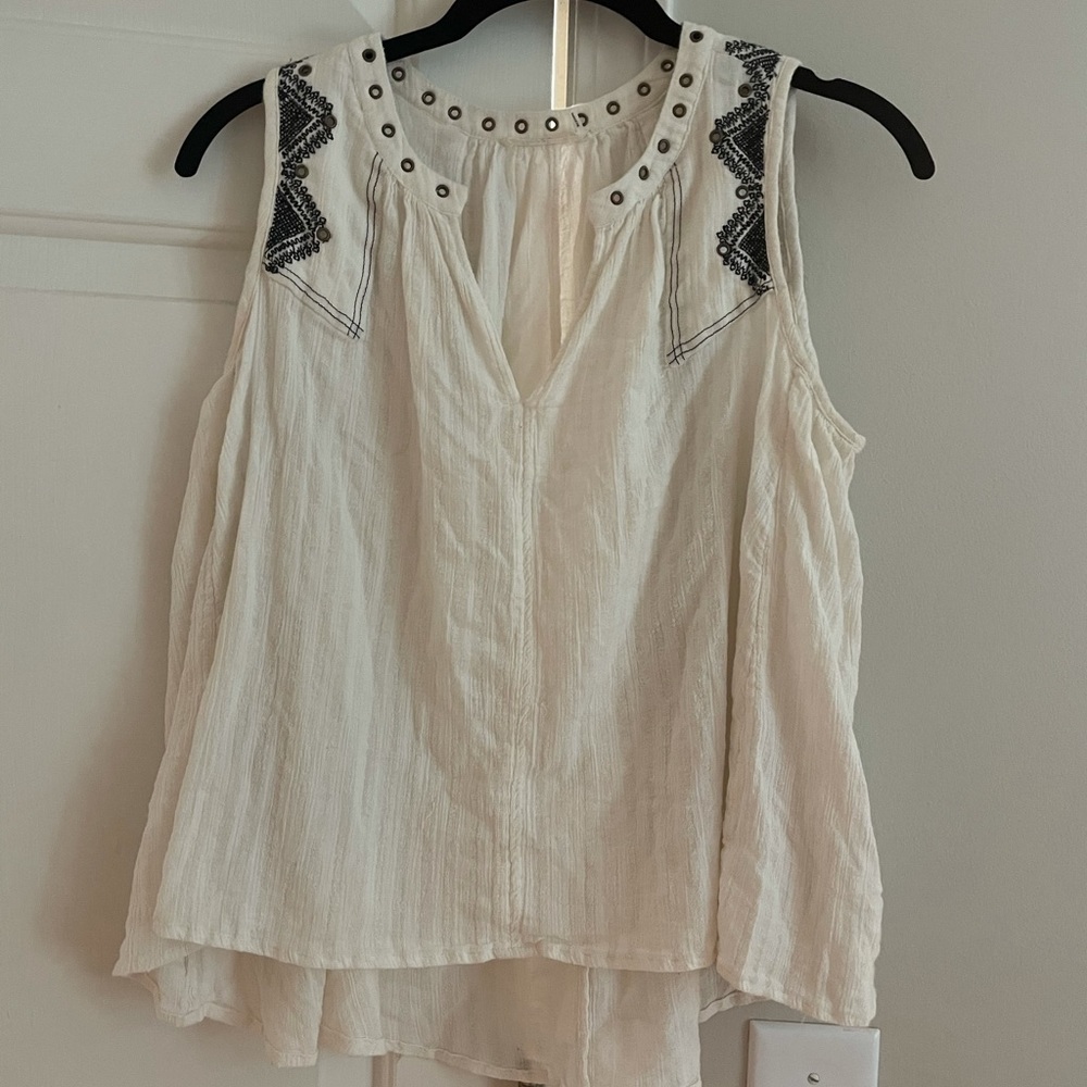 Anthropologie floreat Milana embroidered tank